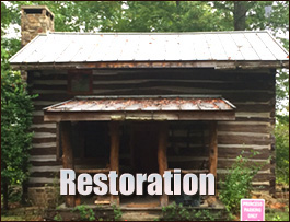 Historic Log Cabin Restoration  Columbia, Alabama